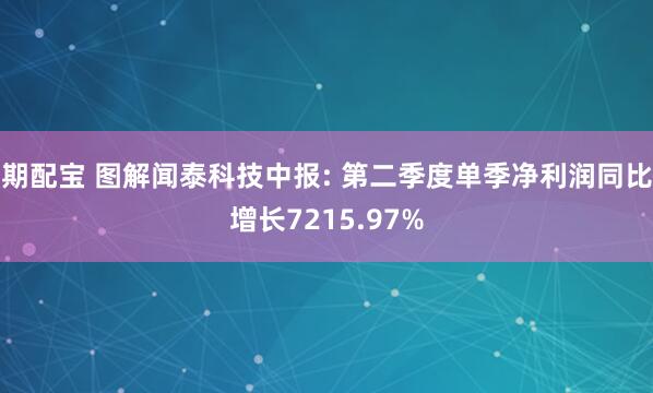期配宝 图解闻泰科技中报: 第二季度单季净利润同比增长7215.97%