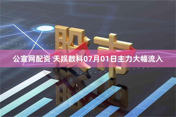 公宣网配资 天娱数科07月01日主力大幅流入