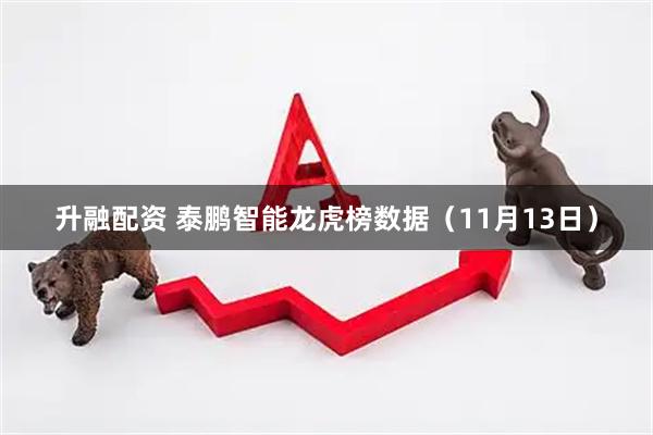 升融配资 泰鹏智能龙虎榜数据（11月13日）